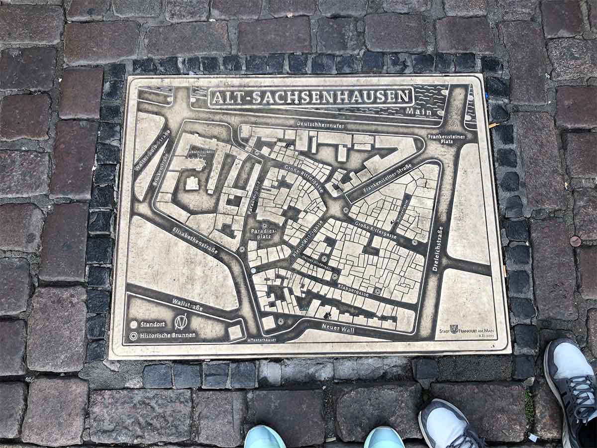 mappa città vecchia francoforte
